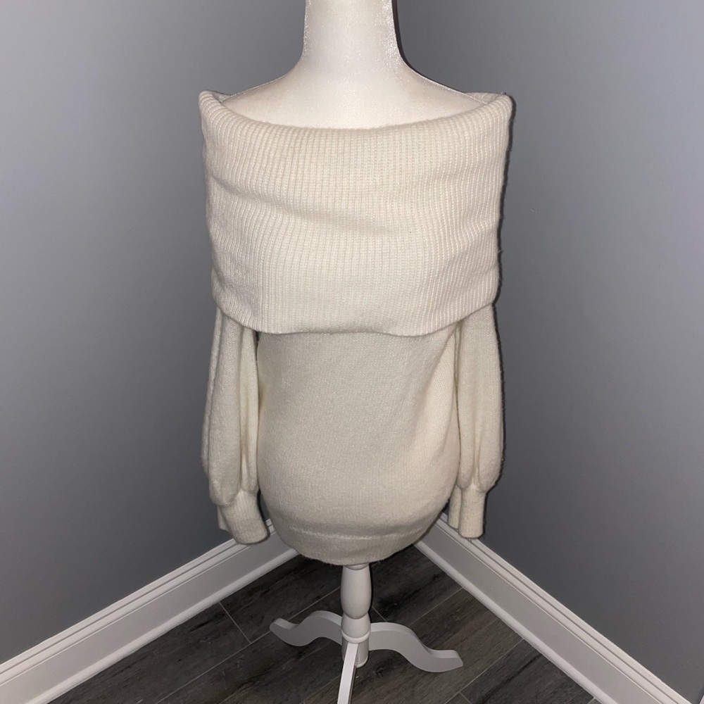 EXPRESS oversized cowl neck sweater size small